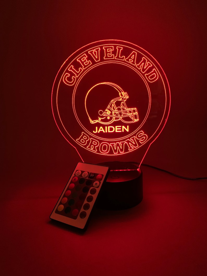 Cleveland Browns 3D Lamp - Colorful