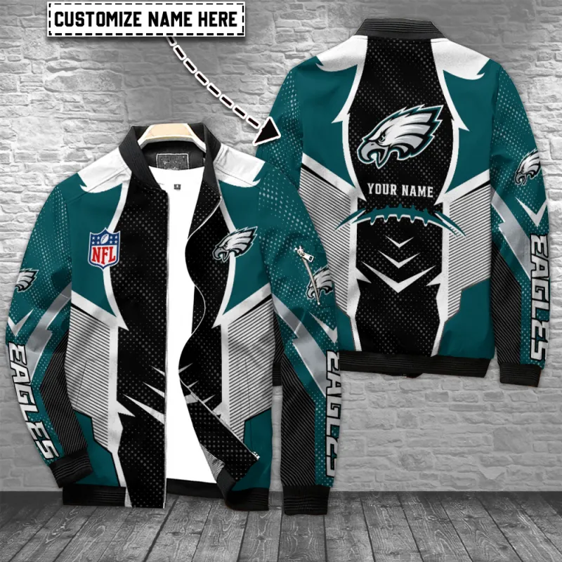 Philadelphia Eagles Personalized Bomber Jacket