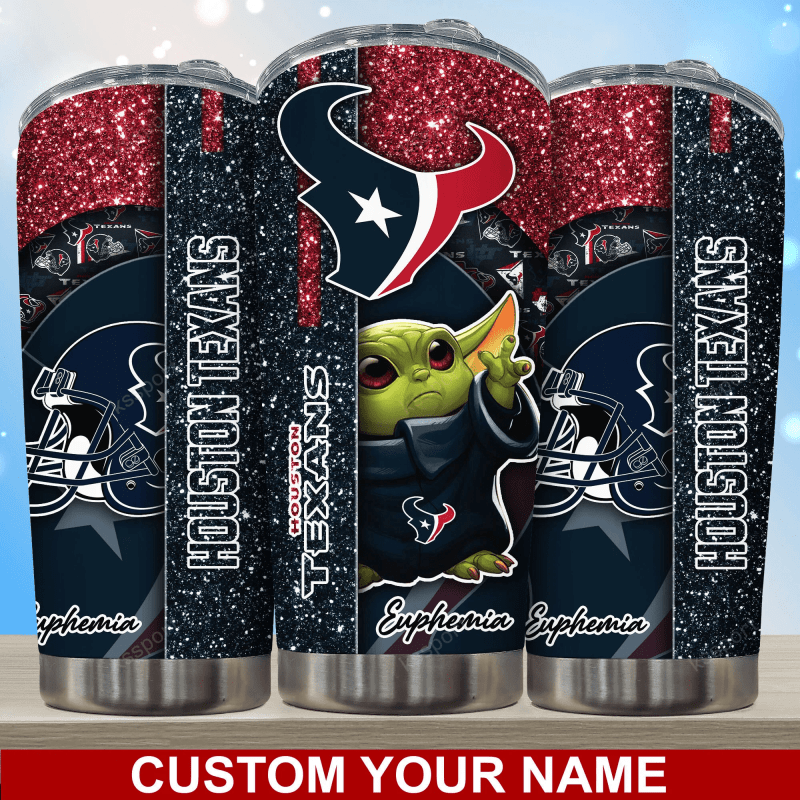 Houston Texans Personalized Tumbler Image 2