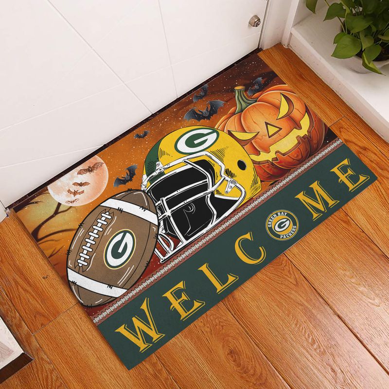 Green Bay Packers Halloween Doormat