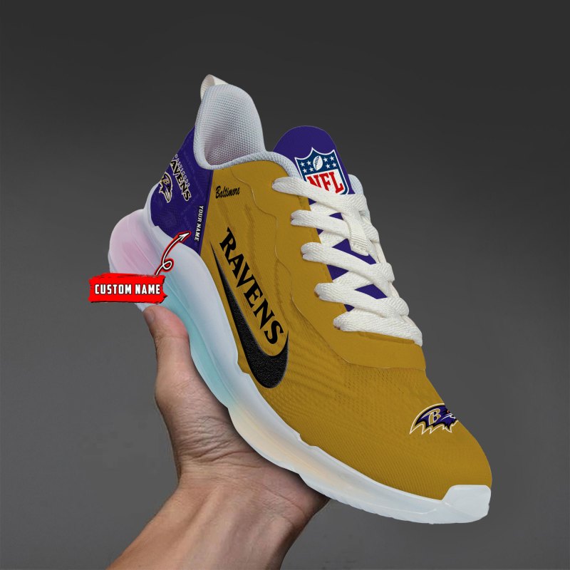 Baltimore Ravens Rainbow Cushion Running Shoes Image 3