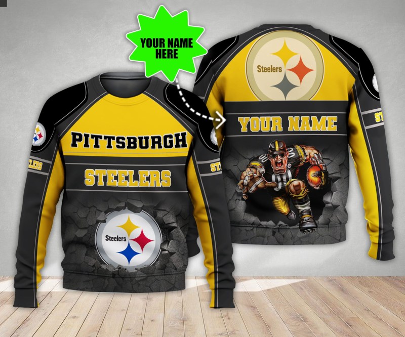 Pittsburgh Steelers Personalized Ugly Christmas Sweater