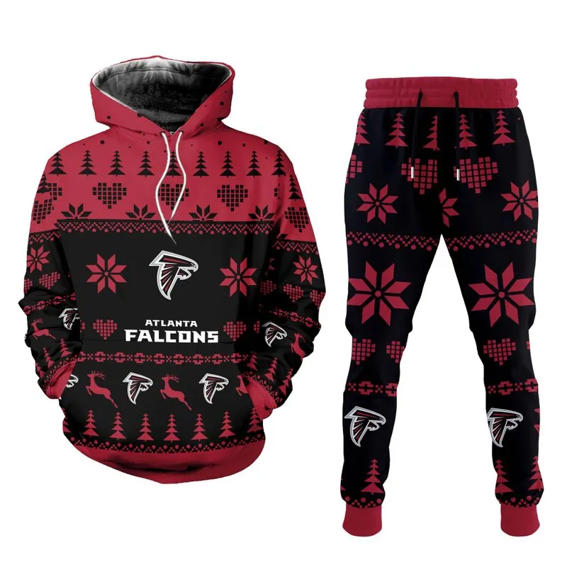 Atlanta Falcons Christmas Patterns Hoodie