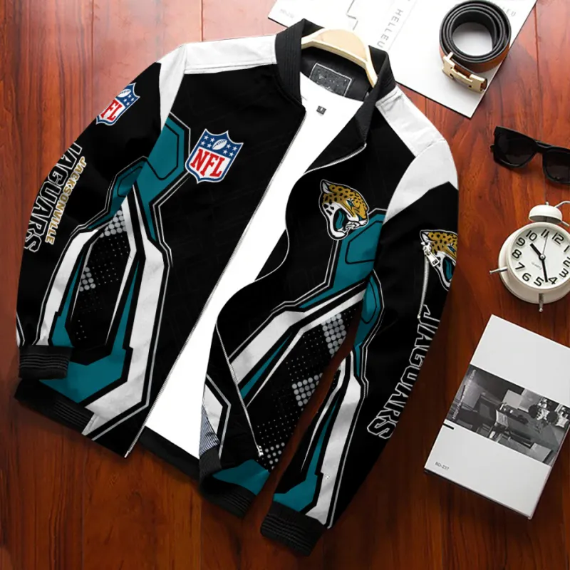 Jacksonville Jaguars Bomber Jacket Side View