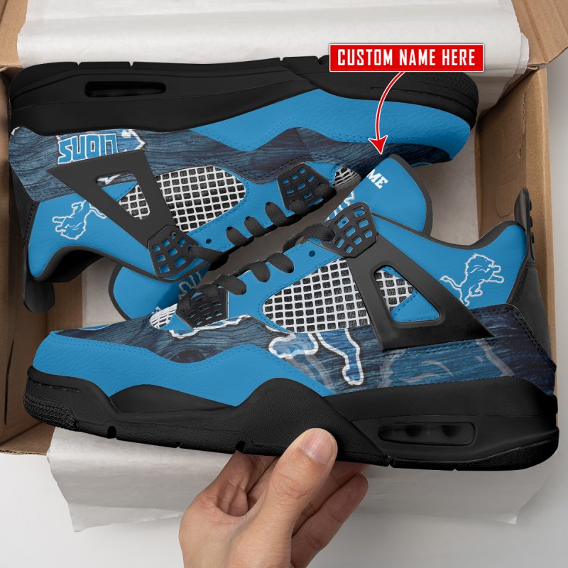 Detroit Lions AJ4 Sneaker - Image 3