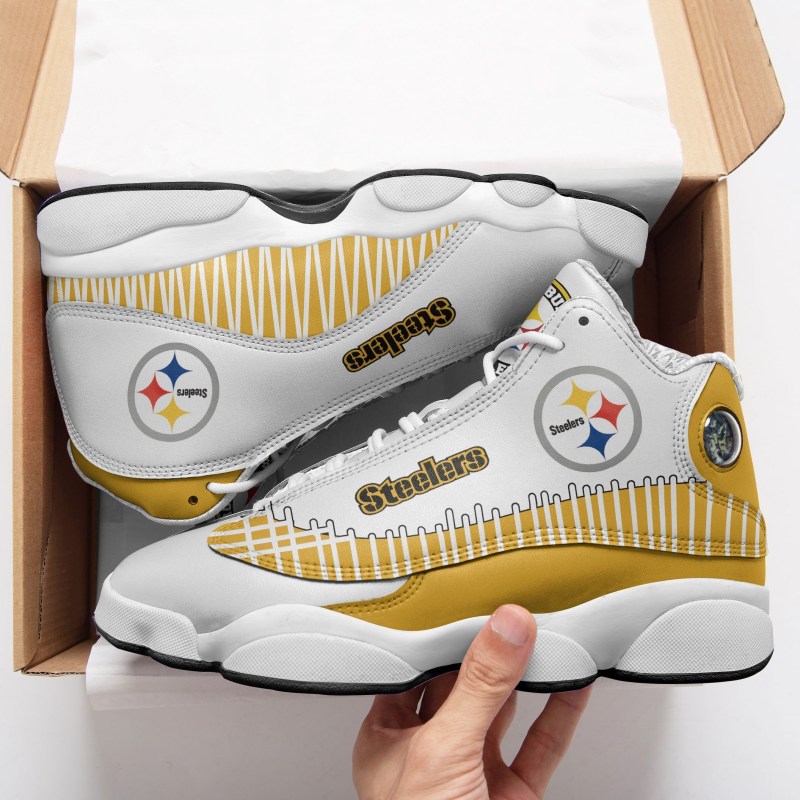 Pittsburgh Steelers Air JD13 Sneakers Side View