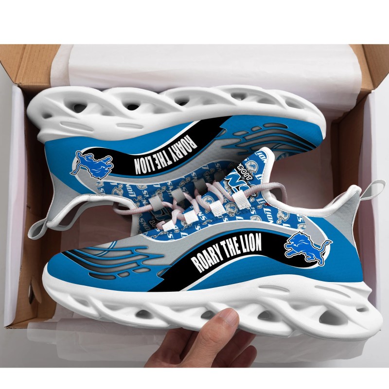 Detroit Lions Yezy Running Sneakers