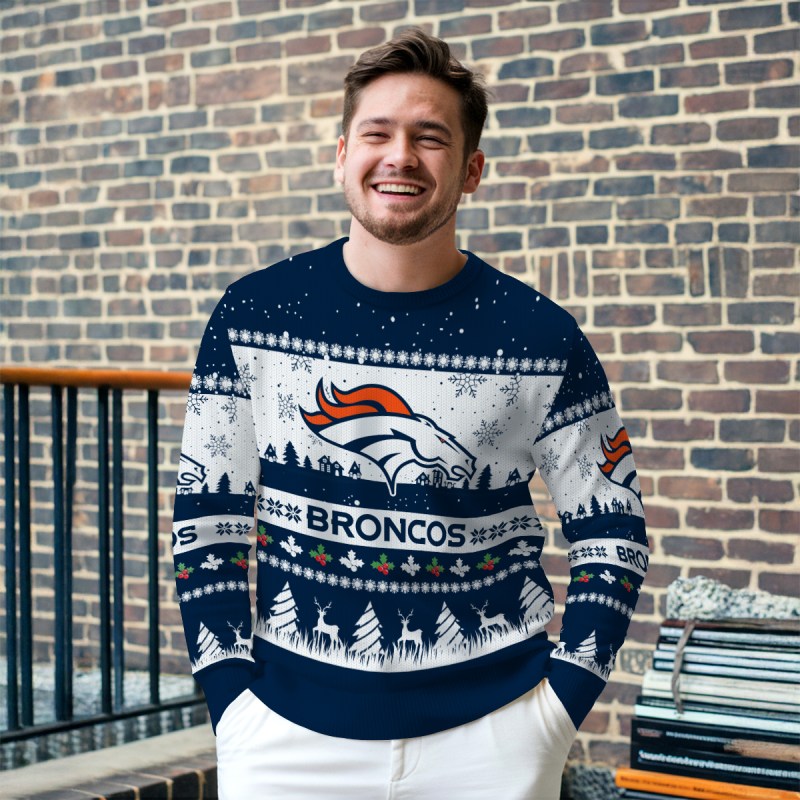 Denver Broncos Ugly Christmas Sweater - MK Outdoor2