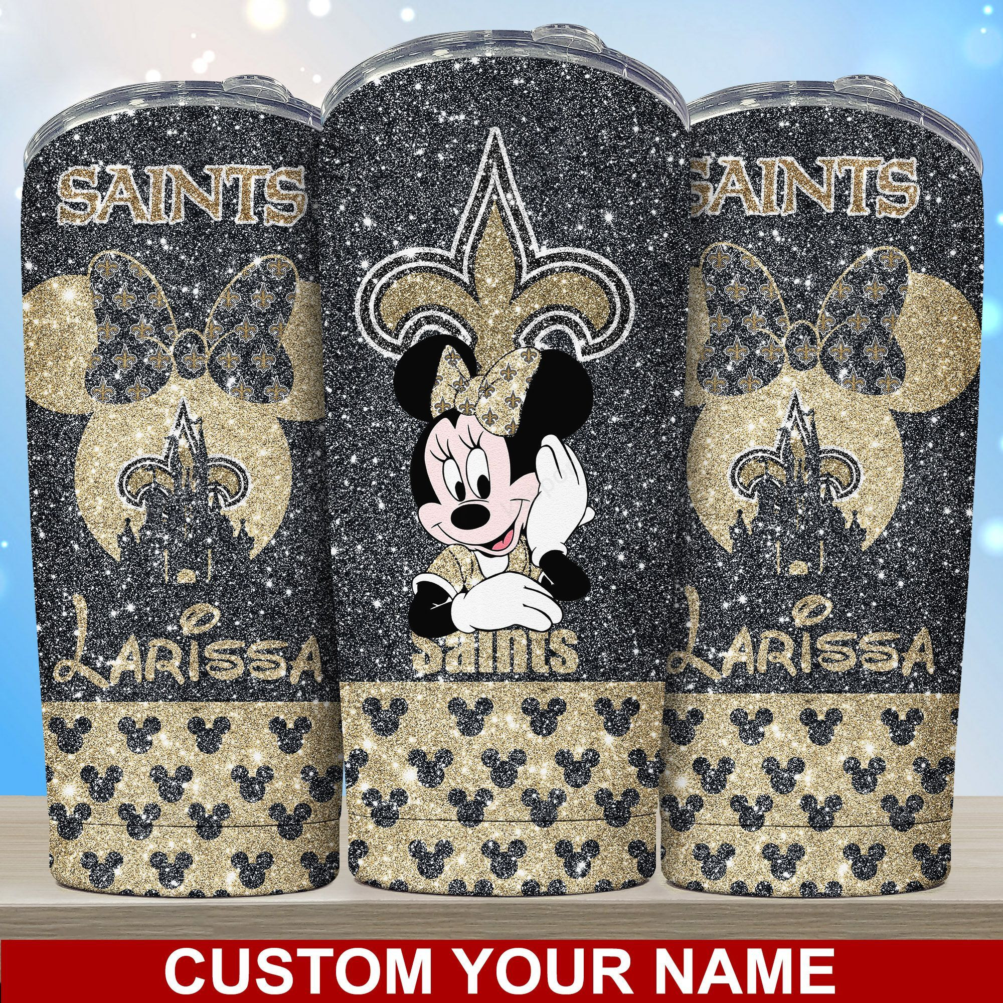 New Orleans Saints Personalized Tumbler Image 2