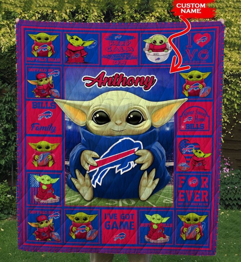 Buffalo Bills Personalized Premium Quilt - Alternative View