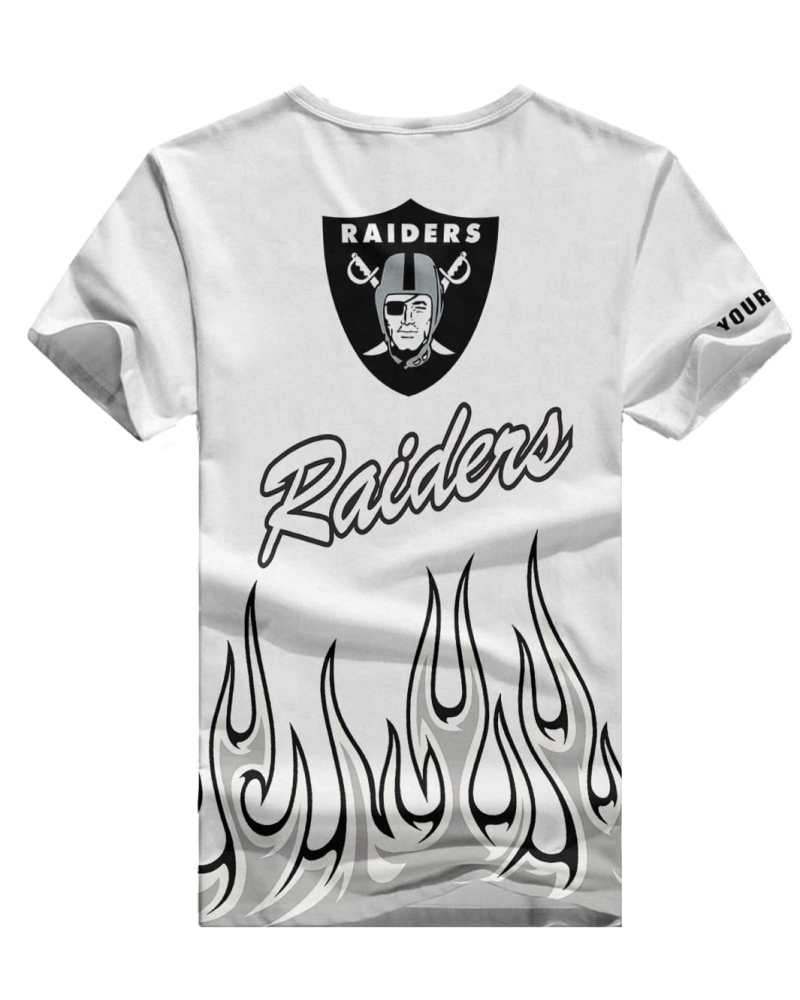 Las Vegas Raiders Personalized V-neck T-shirt Detail