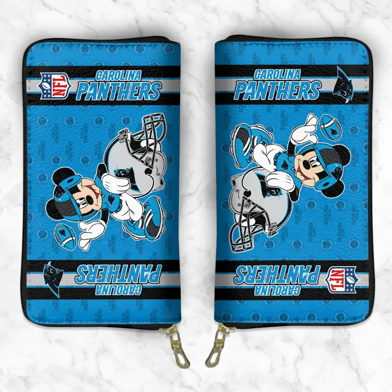 Carolina Panthers Wallet Side View