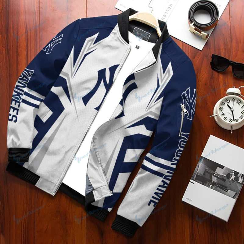 New York Yankees Bomber Jacket Back View