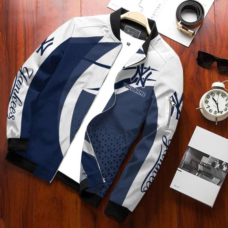 New York Yankees Personalized Bomber Jacket 2
