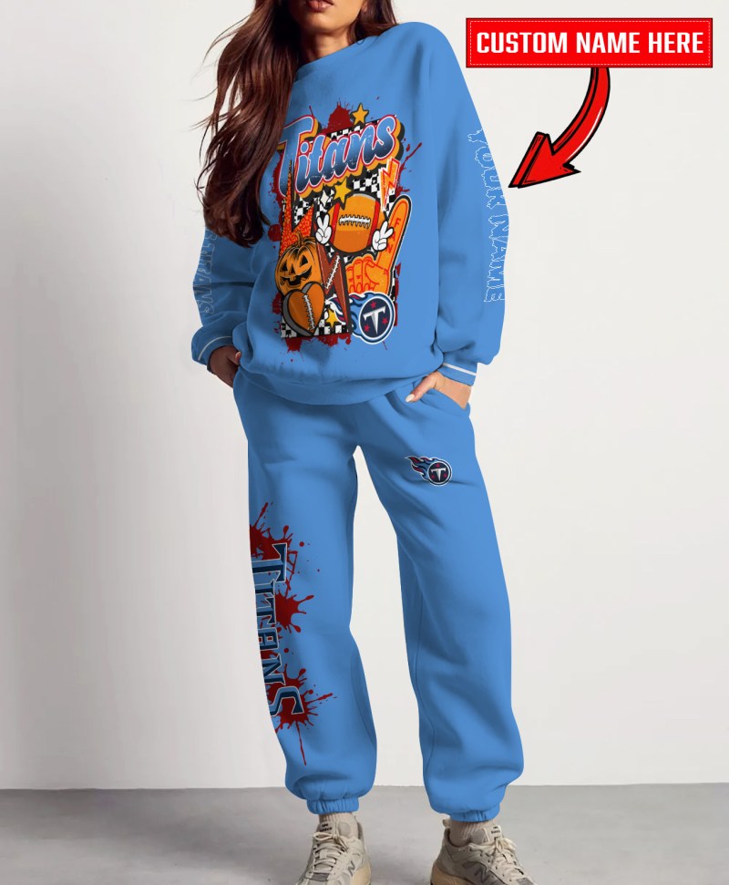 Tennessee Titans Halloween Collection Unisex Sweatshirt and Sweatpants Set
