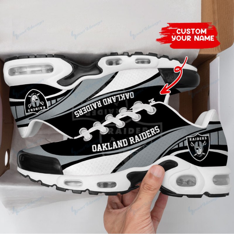 Las Vegas Raiders Personalized Plus T-N Youth Sneakers