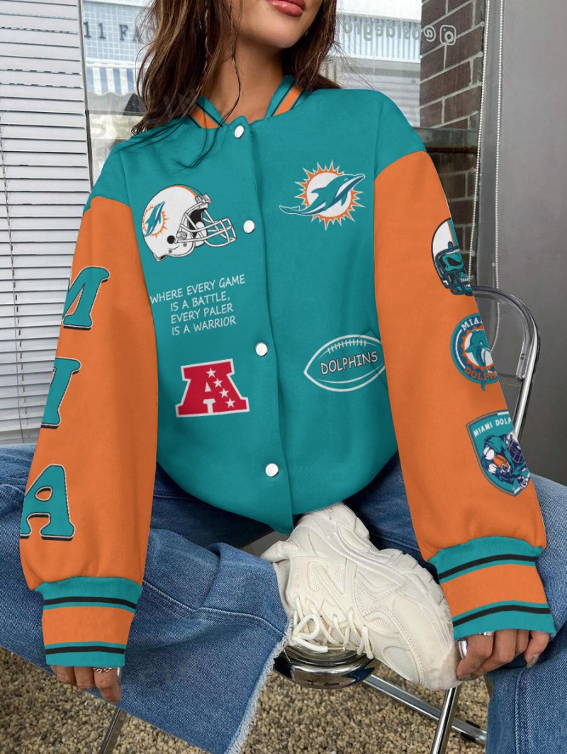Miami Dolphins Varsity Jacket