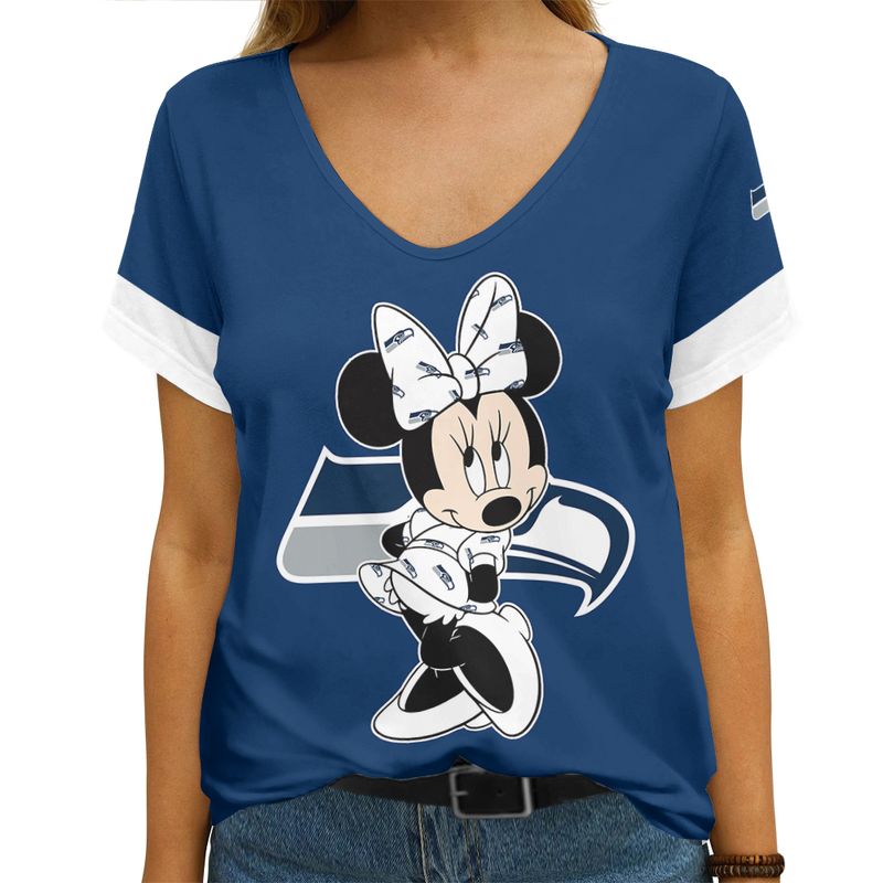 Seattle Seahawks V-neck Women's T-shirt