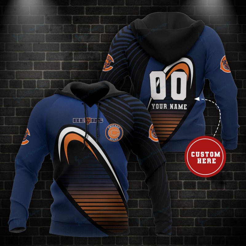 Chicago Bears Personalized Hoodie