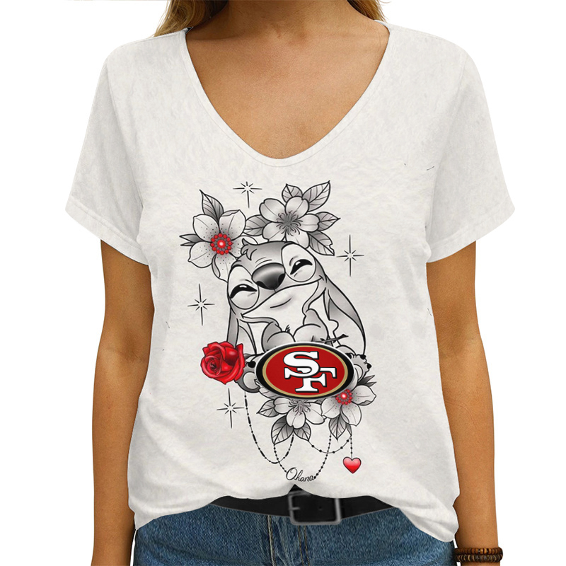 San Francisco 49ers V-neck Women's T-shirt