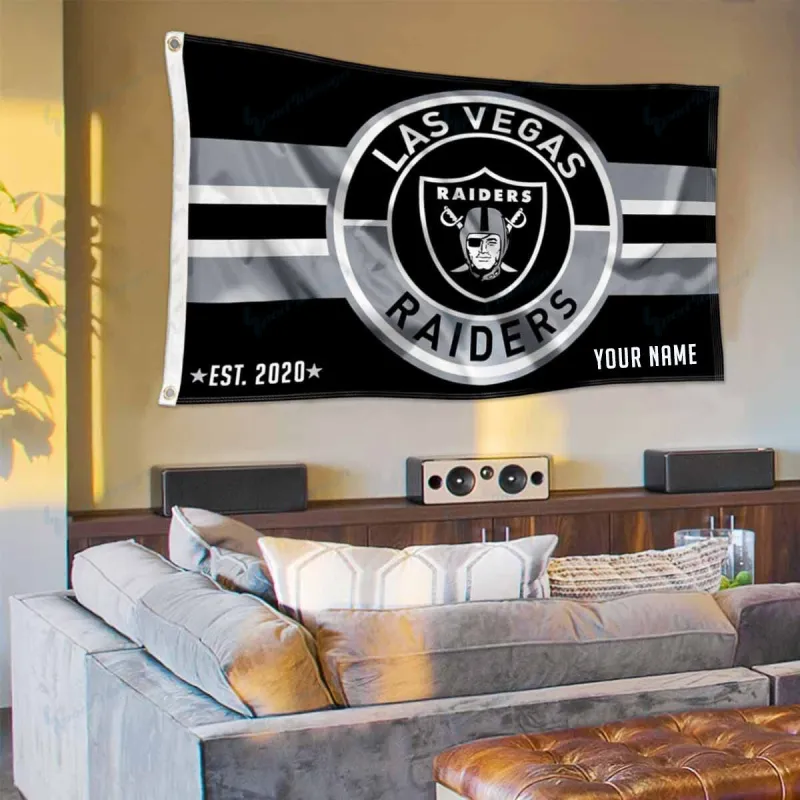 Las Vegas Raiders Personalized Flag