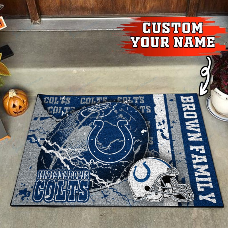 Indianapolis Colts Personalized Doormat