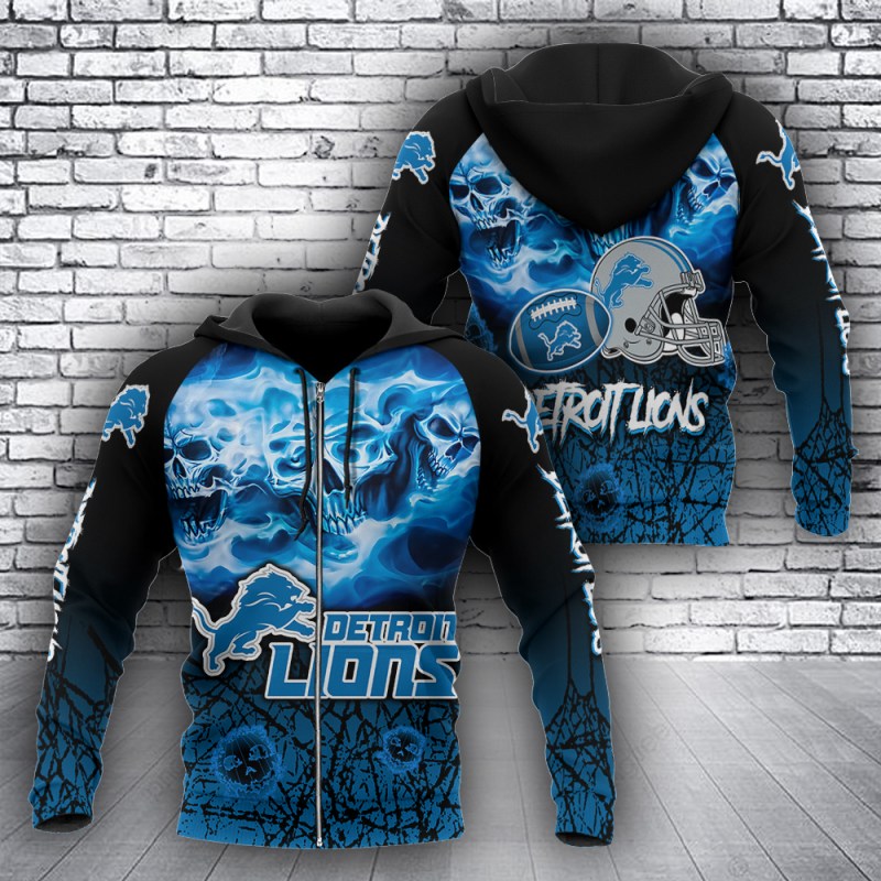 Detroit Lions Hoodie BB766 Mockup Zip
