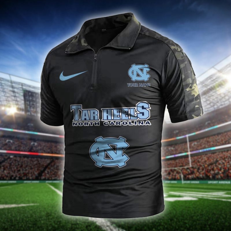 North Carolina Tar Heels Army Polo Shirt - Design Detail