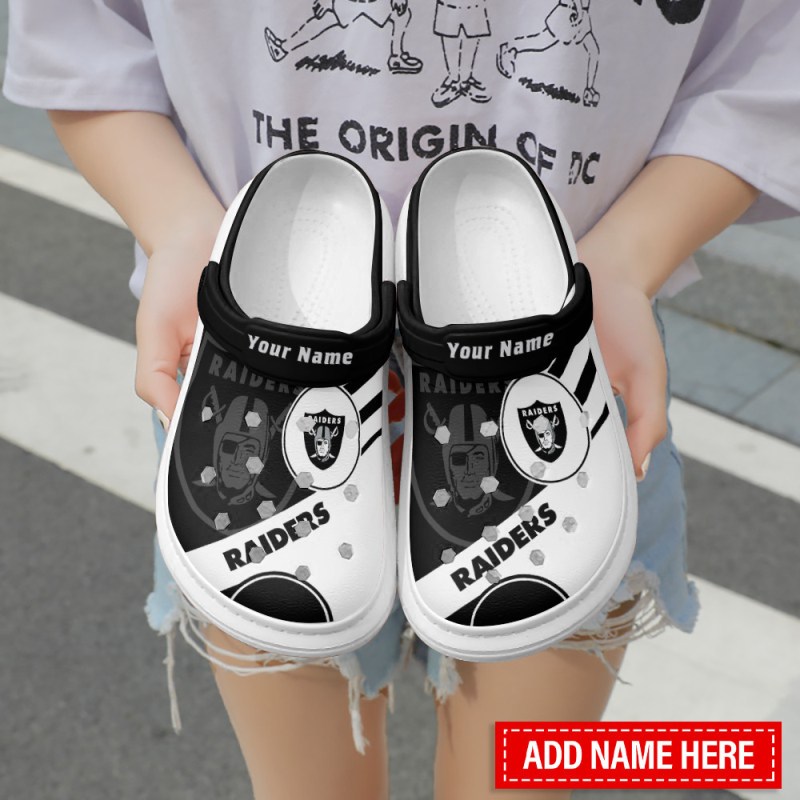 Las Vegas Raiders Personalized Limited Clog