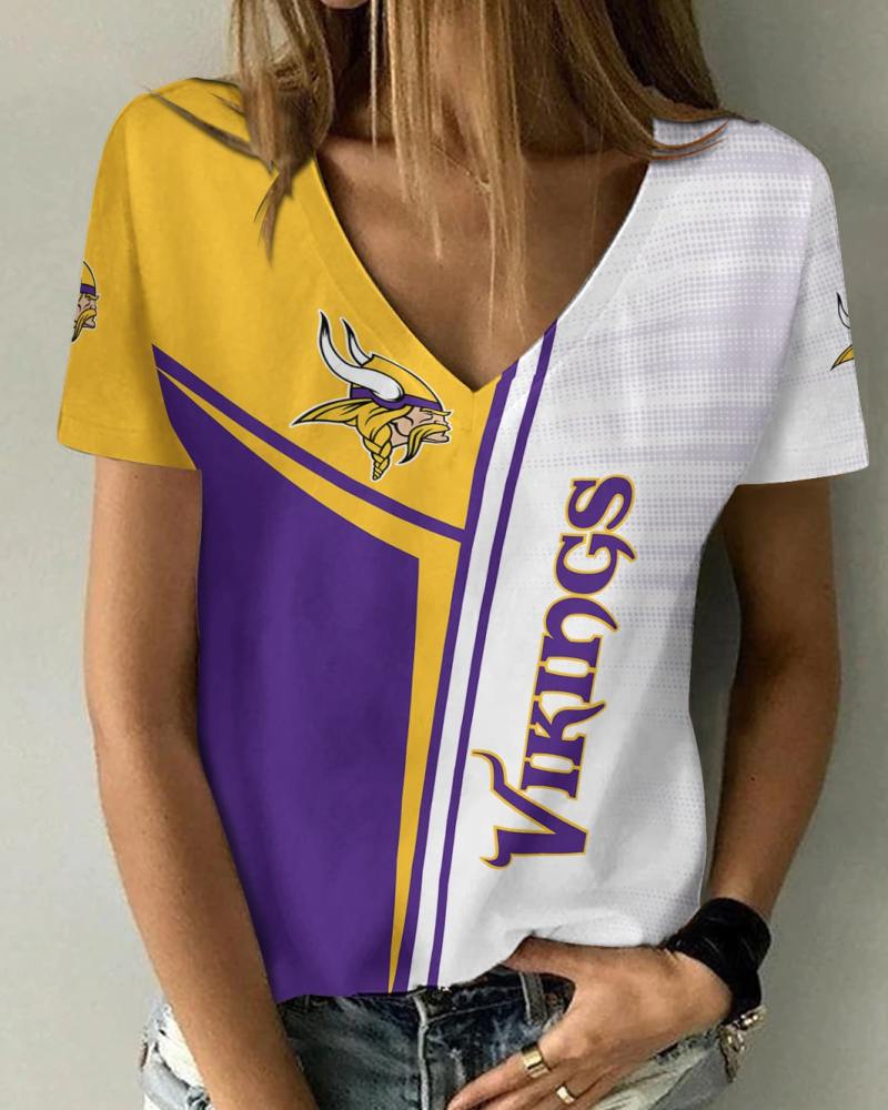 Minnesota Vikings V-neck Women's T-shirt