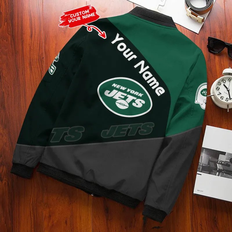 New York Jets Personalized Bomber Jacket