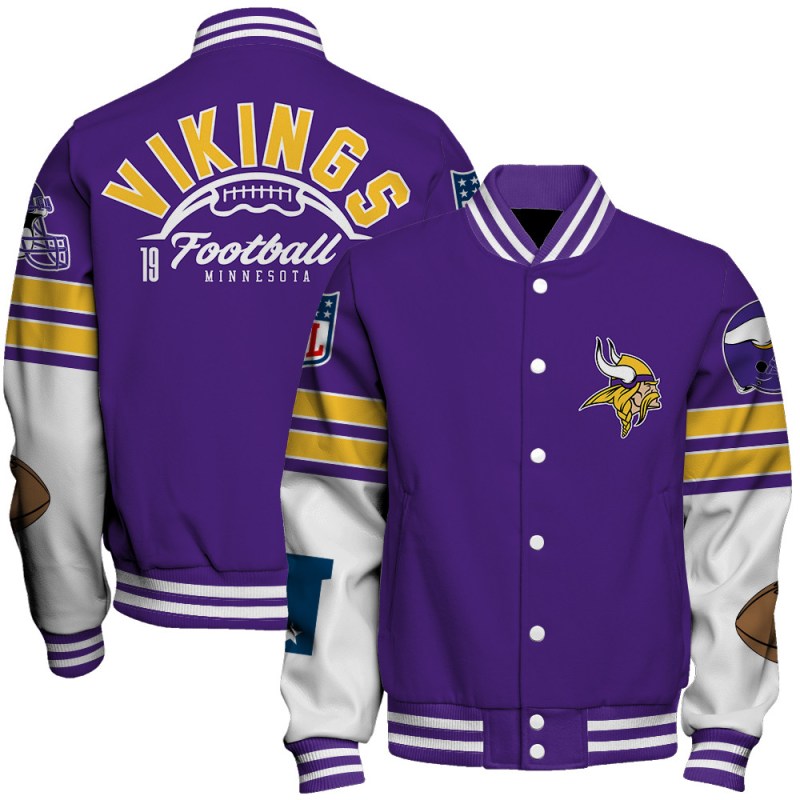 Minnesota Vikings Varsity Jacket 1