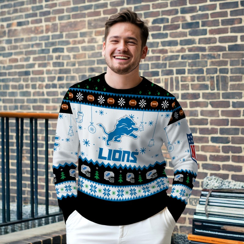 Detroit Lions Christmas Sweater 1