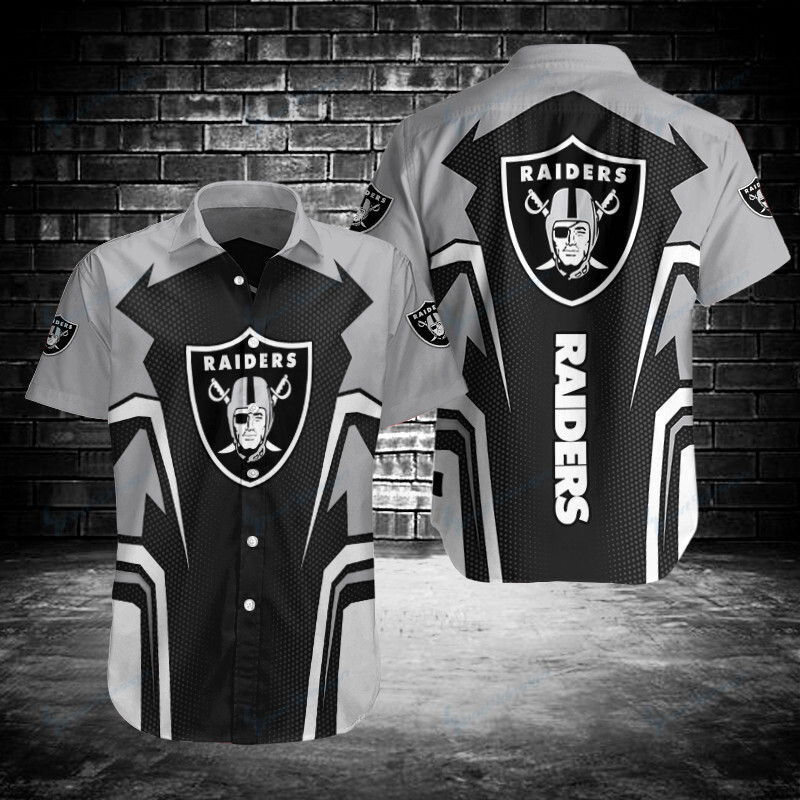 Las Vegas Raiders Button Shirt Sizing Chart