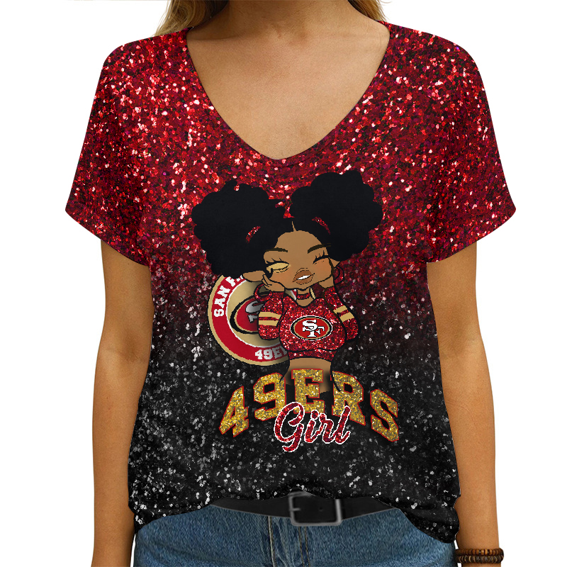 San Francisco 49ers V-neck T-shirt