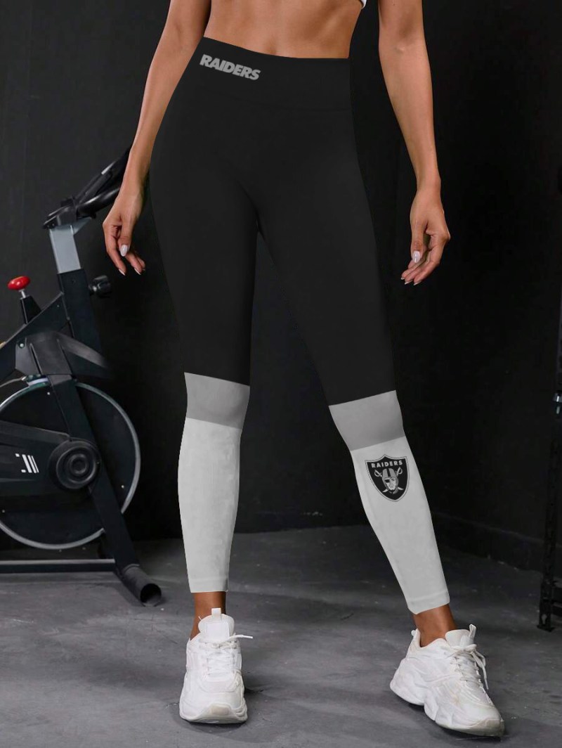 Las Vegas Raiders High Waist Push Up Printed Leggings