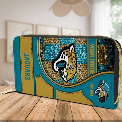 Jacksonville Jaguars Women's Zip Wallet Design