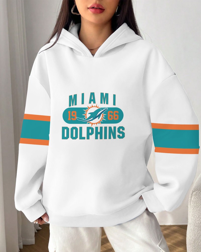 Miami Dolphins Printed Hoodie