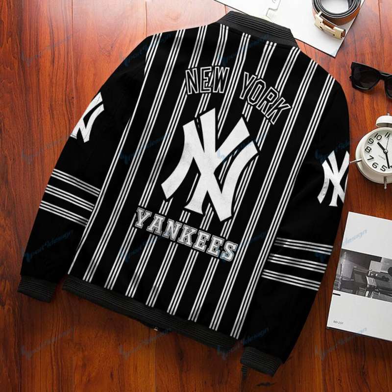New York Yankees Personalized Bomber Jacket 3