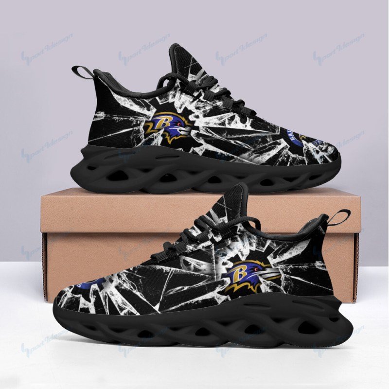 Baltimore Ravens Yezy Running Sneakers - Top View