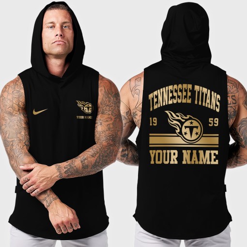 Tennessee Titans Men's Workout Hooded Tank Top