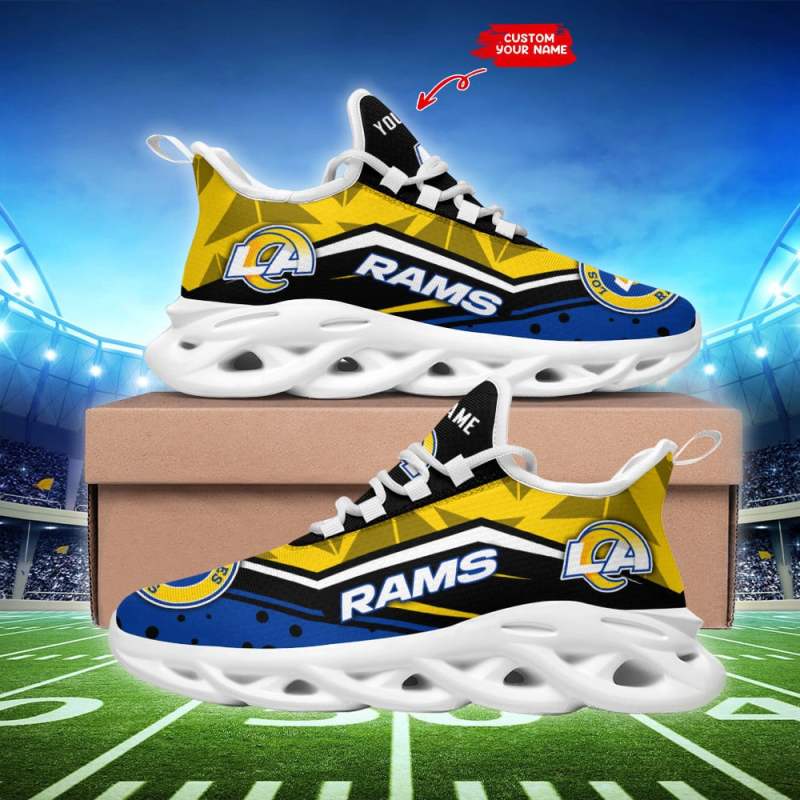 Los Angeles Rams Personalized Yezy Running Sneakers
