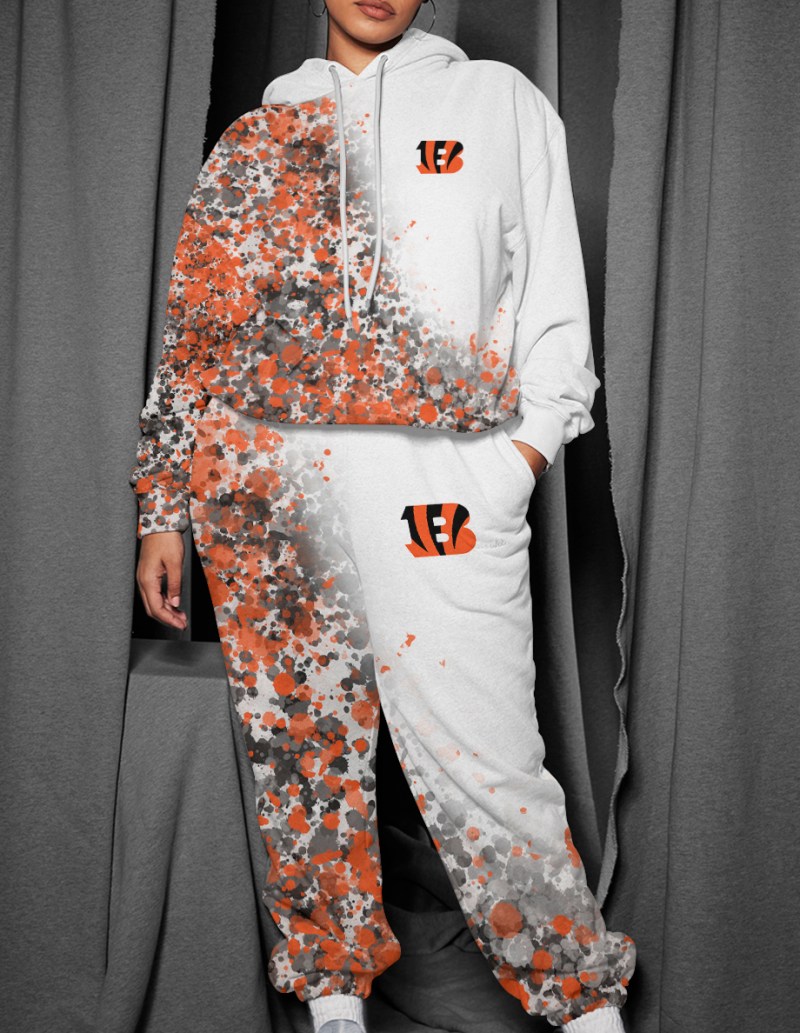 Cincinnati Bengals Combo Pullover Hoodie And Sweatpants