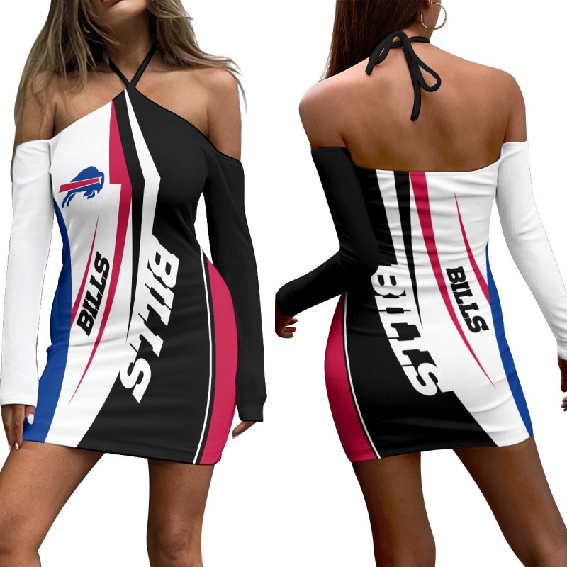 Buffalo Bills Halter Lace-Up Dress