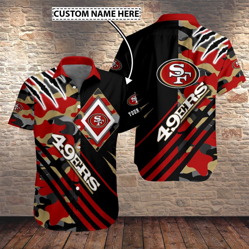 San Francisco 49ers Button Shirt Sizing Chart