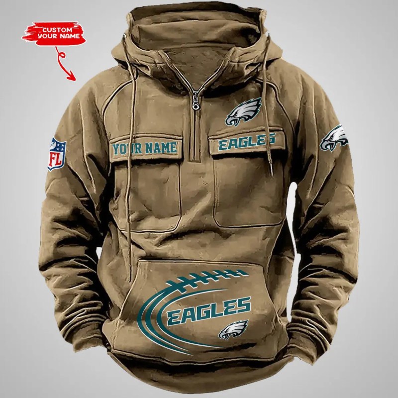 Philadelphia Eagles Zip Hoodie - Side View