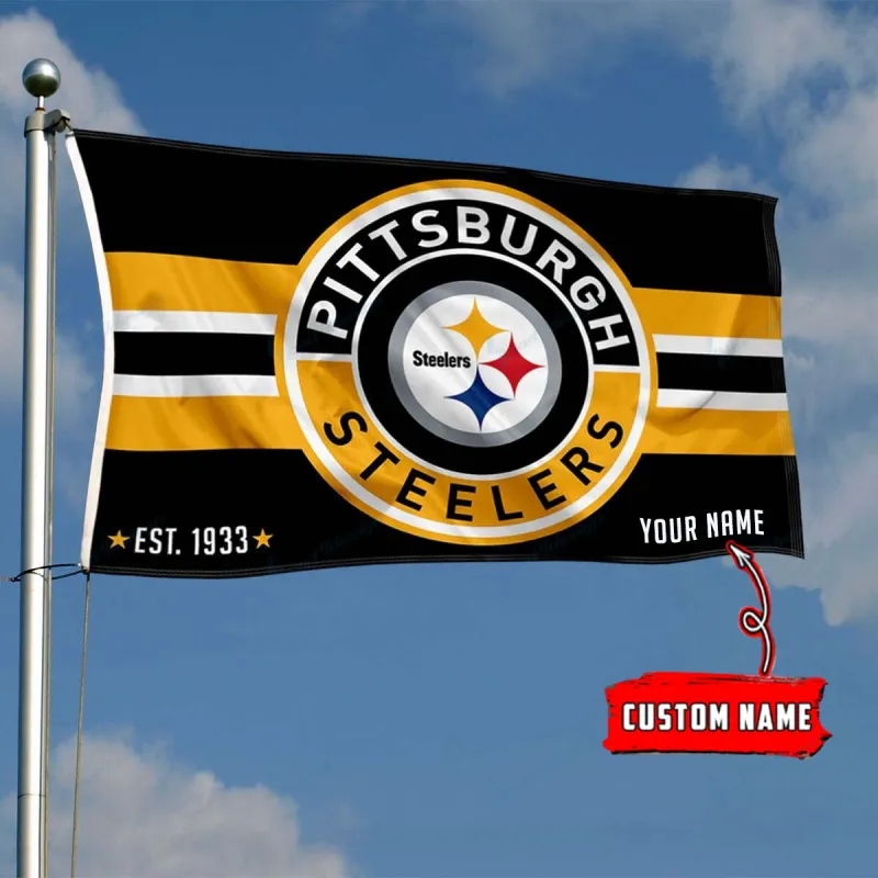 Pittsburgh Steelers Personalized Flag