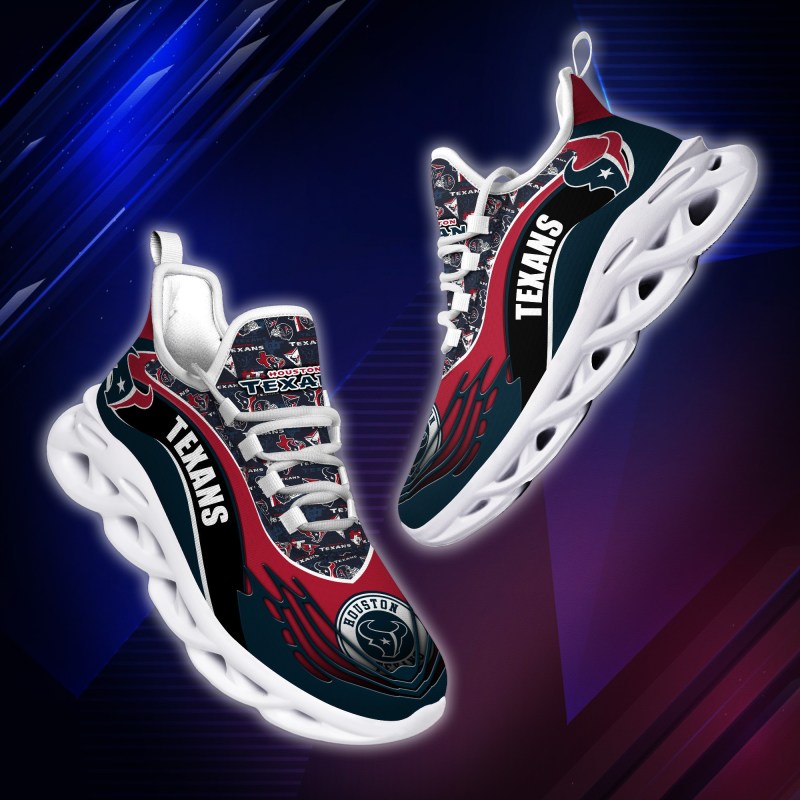 Houston Texans Yezy Running Sneakers - Top View