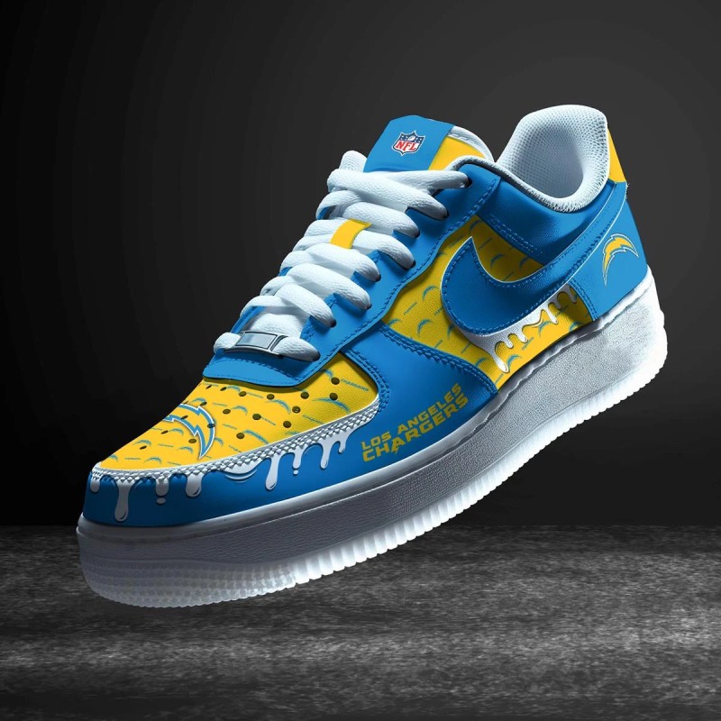Los Angeles Chargers Personalized AF1-1 Sneakers