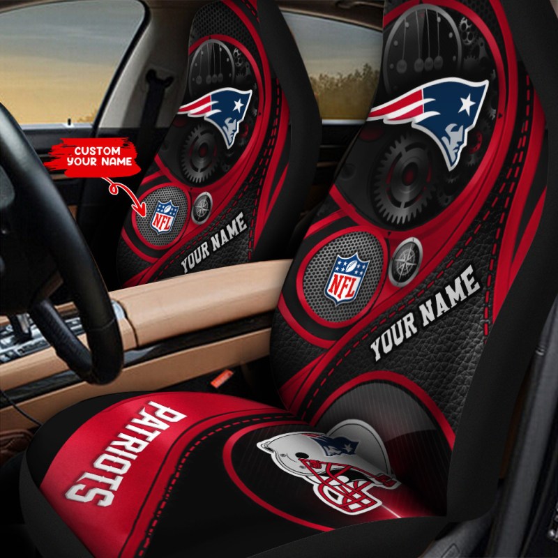 Customized Car Seat Covers for New England Patriots Fans